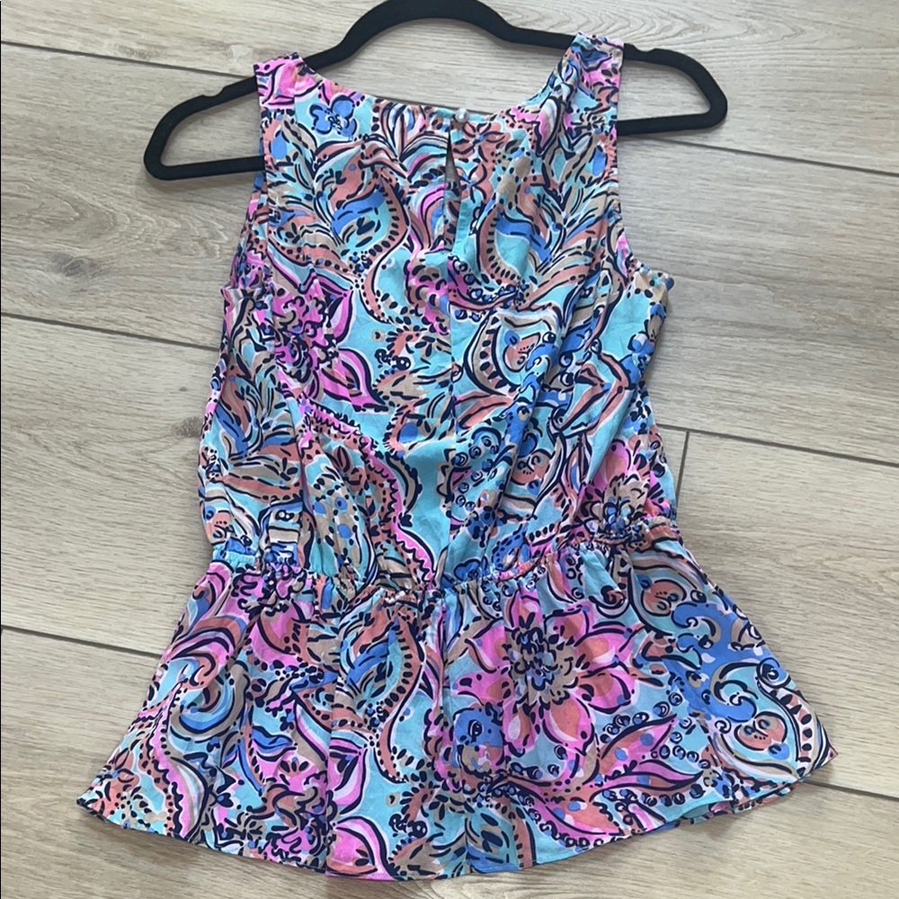 Colorful Paisley Sleeveless Top